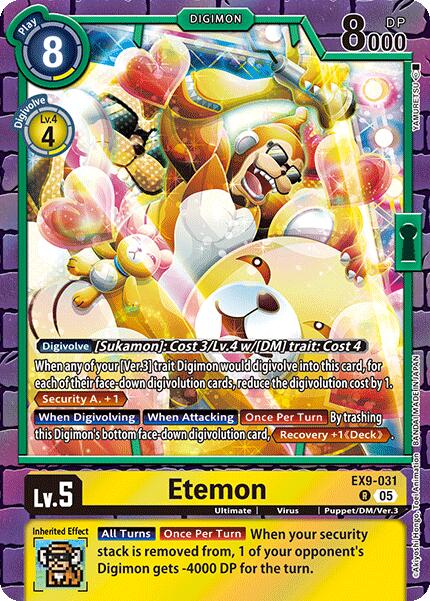 Etemon [EX9-031] [Versus Monsters] | Shuffle n Cut Hobbies & Games