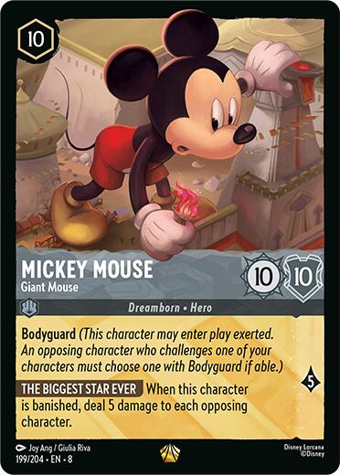 Mickey Mouse - Giant Mouse (199/204) [Reign of Jafar] | Shuffle n Cut Hobbies & Games