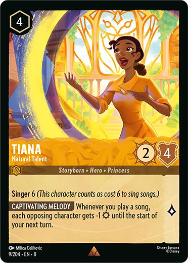 Tiana - Natural Talent (9/204) [Reign of Jafar] | Shuffle n Cut Hobbies & Games