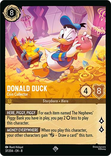 Donald Duck - Coin Collector (37/204) [Reign of Jafar] | Shuffle n Cut Hobbies & Games