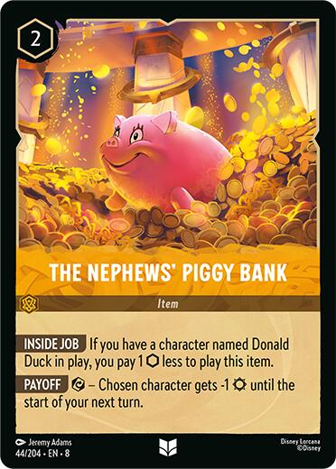 The Nephews' Piggy Bank (44/204) [Reign of Jafar] | Shuffle n Cut Hobbies & Games