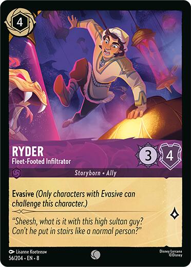 Ryder - Fleet-Footed Infiltrator (56/204) [Reign of Jafar] | Shuffle n Cut Hobbies & Games