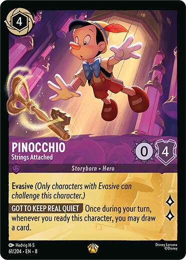 Pinocchio - Strings Attached (61/204) [Reign of Jafar] | Shuffle n Cut Hobbies & Games