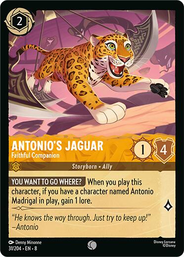 Antonio's Jaguar - Faithful Companion (31/204) [Reign of Jafar] | Shuffle n Cut Hobbies & Games