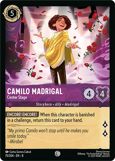 Camilo Madrigal - Center Stage (75/204) [Reign of Jafar] | Shuffle n Cut Hobbies & Games