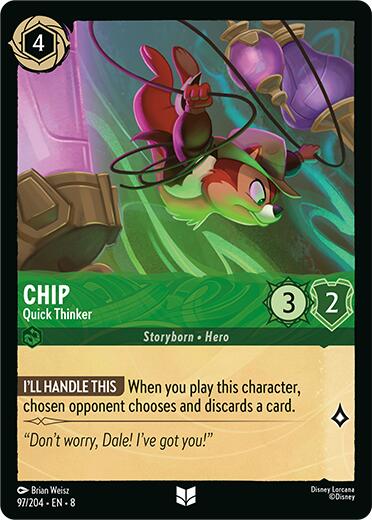 Chip - Quick Thinker (97/204) [Reign of Jafar] | Shuffle n Cut Hobbies & Games