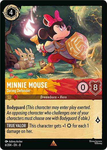 Minnie Mouse - Daring Defender (6/204) [Reign of Jafar] | Shuffle n Cut Hobbies & Games