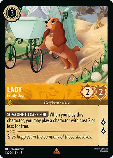 Lady - Family Dog (11/204) [Reign of Jafar] | Shuffle n Cut Hobbies & Games