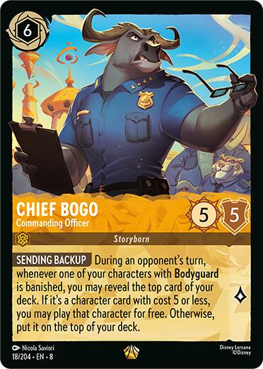 Chief Bogo - Commanding Officer (18/204) [Reign of Jafar] | Shuffle n Cut Hobbies & Games