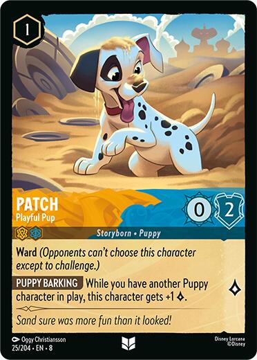 Patch - Playful Pup (25/204) [Reign of Jafar] | Shuffle n Cut Hobbies & Games