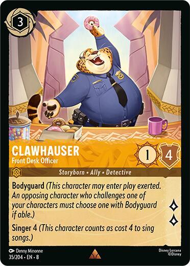 Clawhauser - Front Desk Officer (35/204) [Reign of Jafar] | Shuffle n Cut Hobbies & Games