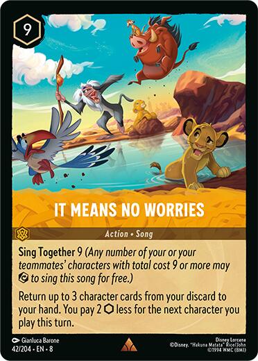 It Means No Worries (42/204) [Reign of Jafar] | Shuffle n Cut Hobbies & Games