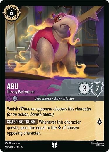 Abu - Illusory Pachyderm (50/204) [Reign of Jafar] | Shuffle n Cut Hobbies & Games
