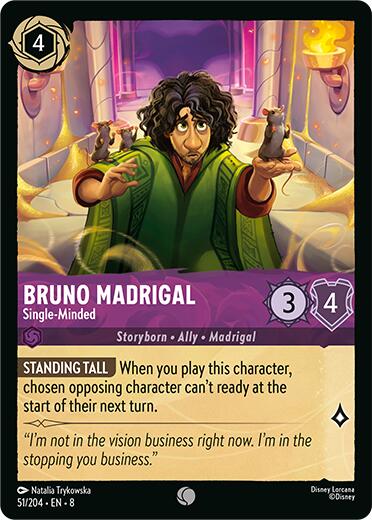 Bruno Madrigal - Single-Minded (51/204) [Reign of Jafar] | Shuffle n Cut Hobbies & Games