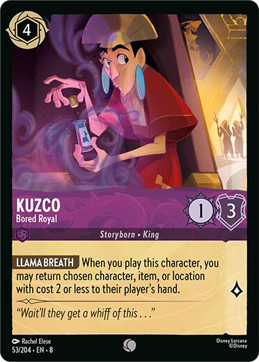 Kuzco - Bored Royal (53/204) [Reign of Jafar] | Shuffle n Cut Hobbies & Games
