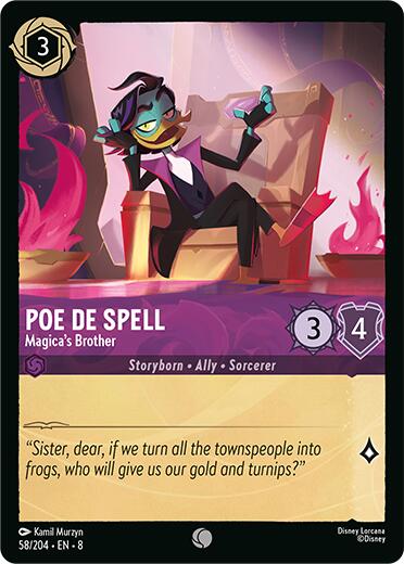 Poe De Spell - Magica's Brother (58/204) [Reign of Jafar] | Shuffle n Cut Hobbies & Games