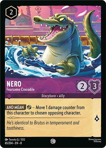 Nero - Fearsome Crocodile (65/204) [Reign of Jafar] | Shuffle n Cut Hobbies & Games