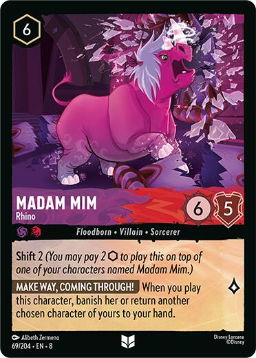 Madam Mim - Rhino (69/204) [Reign of Jafar] | Shuffle n Cut Hobbies & Games