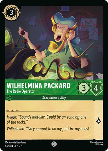 Wilhelmina Packard - The Radio Operator (85/204) [Reign of Jafar] | Shuffle n Cut Hobbies & Games