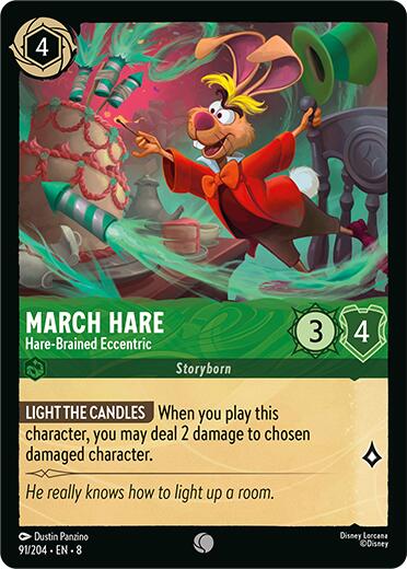 March Hare - Hare-Brained Eccentric (91/204) [Reign of Jafar] | Shuffle n Cut Hobbies & Games