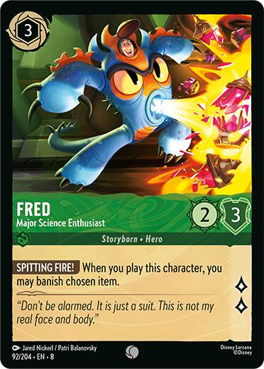 Fred - Major Science Enthusiast (92/204) [Reign of Jafar] | Shuffle n Cut Hobbies & Games