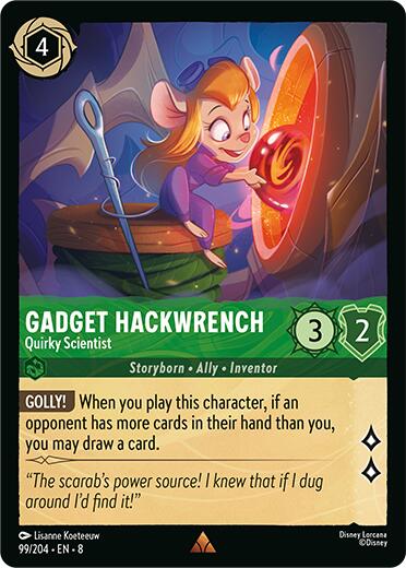 Gadget Hackwrench - Quirky Scientist (99/204) [Reign of Jafar] | Shuffle n Cut Hobbies & Games