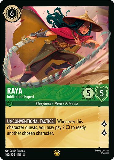 Raya - Infiltration Expert (100/204) [Reign of Jafar] | Shuffle n Cut Hobbies & Games