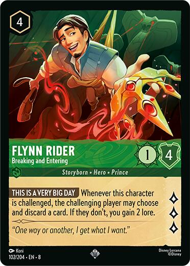 Flynn Rider - Breaking and Entering (102/204) [Reign of Jafar] | Shuffle n Cut Hobbies & Games