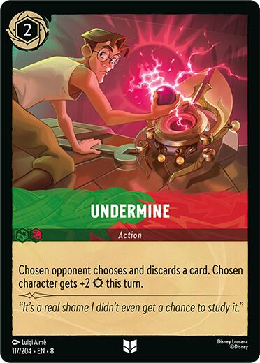 Undermine (117/204) [Reign of Jafar] | Shuffle n Cut Hobbies & Games