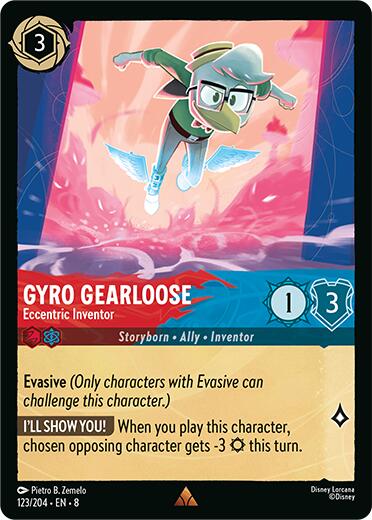 Gyro Gearloose - Eccentric Inventor (123/204) [Reign of Jafar] | Shuffle n Cut Hobbies & Games