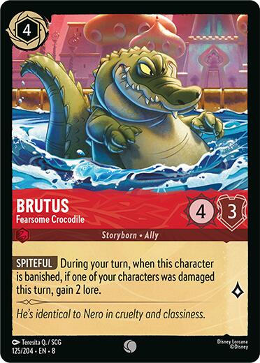 Brutus - Fearsome Crocodile (125/204) [Reign of Jafar] | Shuffle n Cut Hobbies & Games