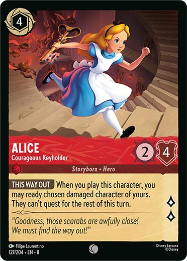 Alice - Courageous Keyholder (127/204) [Reign of Jafar] | Shuffle n Cut Hobbies & Games