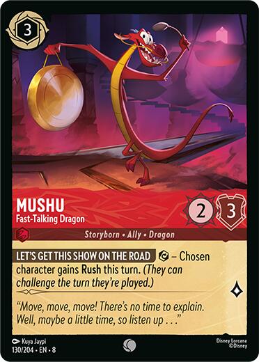 Mushu - Fast-Talking Dragon (130/204) [Reign of Jafar] | Shuffle n Cut Hobbies & Games