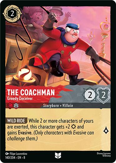 The Coachman - Greedy Deceiver (140/204) [Reign of Jafar] | Shuffle n Cut Hobbies & Games