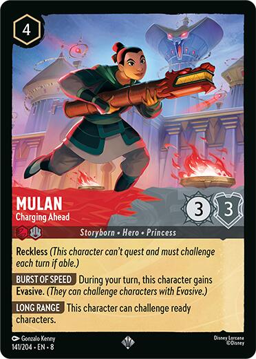 Mulan - Charging Ahead (141/204) [Reign of Jafar] | Shuffle n Cut Hobbies & Games