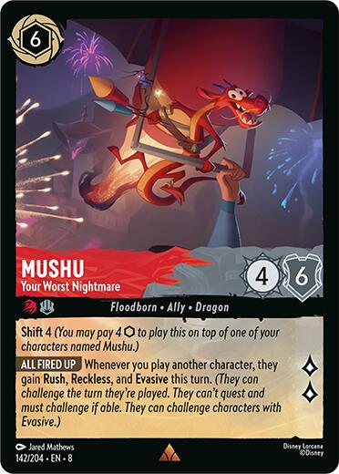 Mushu - Your Worst Nightmare (142/204) [Reign of Jafar] | Shuffle n Cut Hobbies & Games