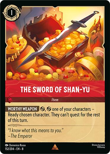 The Sword of Shan Yu (152/204) [Reign of Jafar] | Shuffle n Cut Hobbies & Games