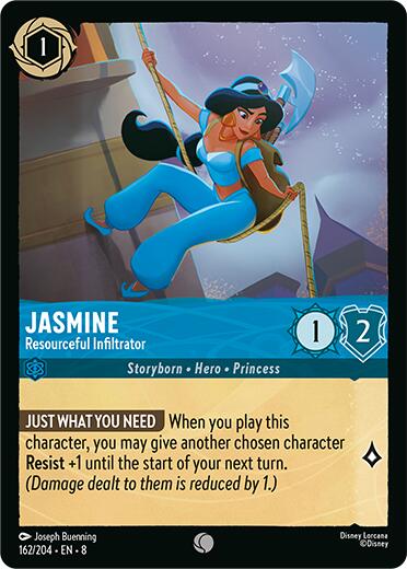 Jasmine - Resourceful Infiltrator (162/204) [Reign of Jafar] | Shuffle n Cut Hobbies & Games