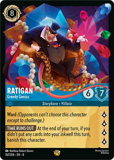 Ratigan - Greedy Genius (167/204) [Reign of Jafar] | Shuffle n Cut Hobbies & Games