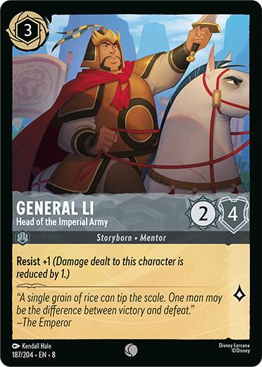 General Li - Head of the Imperial Army (187/204) [Reign of Jafar] | Shuffle n Cut Hobbies & Games