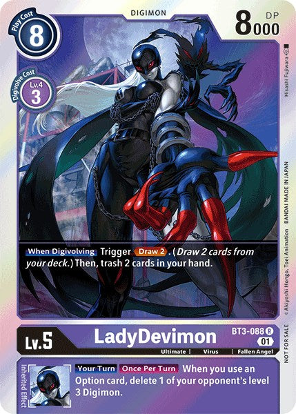 LadyDevimon [BT3-088] (Official Tournament Pack Vol.4) [Release Special Booster Promos] | Shuffle n Cut Hobbies & Games