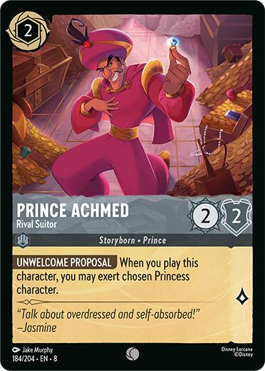 Prince Achmed - Rival Suitor (184/204) [Reign of Jafar] | Shuffle n Cut Hobbies & Games