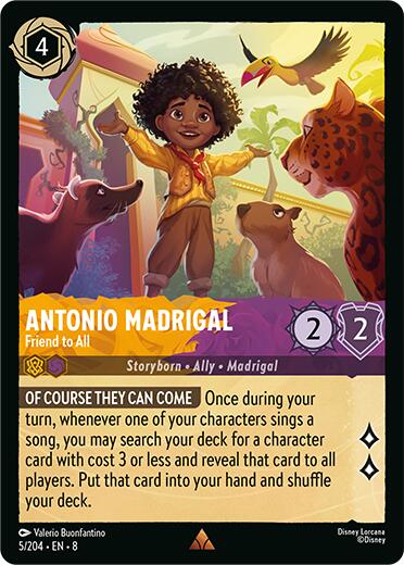 Antonio Madrigal - Friend to All (5/204) [Reign of Jafar] | Shuffle n Cut Hobbies & Games