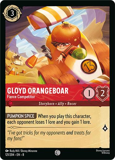 Gloyd Orangeboar - Fierce Competitor (121/204) [Reign of Jafar] | Shuffle n Cut Hobbies & Games