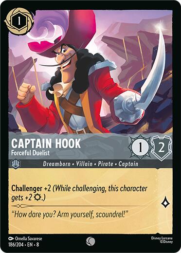 Captain Hook - Forceful Duelist (186/204) [Reign of Jafar] | Shuffle n Cut Hobbies & Games