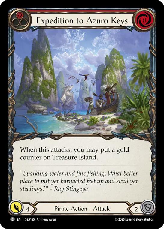 Expedition to Azuro Keys [SEA155] (High Seas)  Rainbow Foil | Shuffle n Cut Hobbies & Games