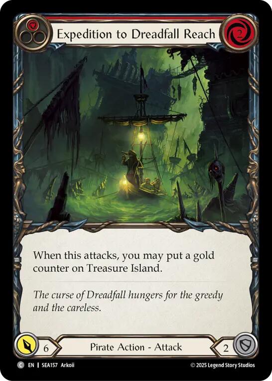 Expedition to Dreadfall Reach [SEA157] (High Seas)  Rainbow Foil | Shuffle n Cut Hobbies & Games