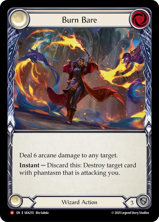 Burn Bare [SEA255] (High Seas)  Rainbow Foil | Shuffle n Cut Hobbies & Games