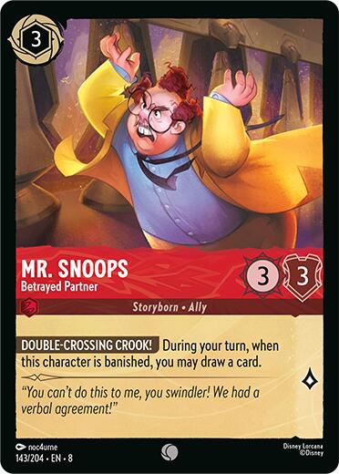 Mr. Snoops - Betrayed Partner (143/204) [Reign of Jafar] | Shuffle n Cut Hobbies & Games