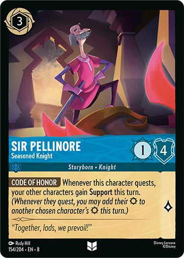 Sir Pellinore - Seasoned Knight (154/204) [Reign of Jafar] | Shuffle n Cut Hobbies & Games